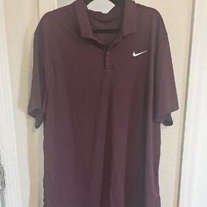 Nike Men's Burgundy Polo Shirt NWOT